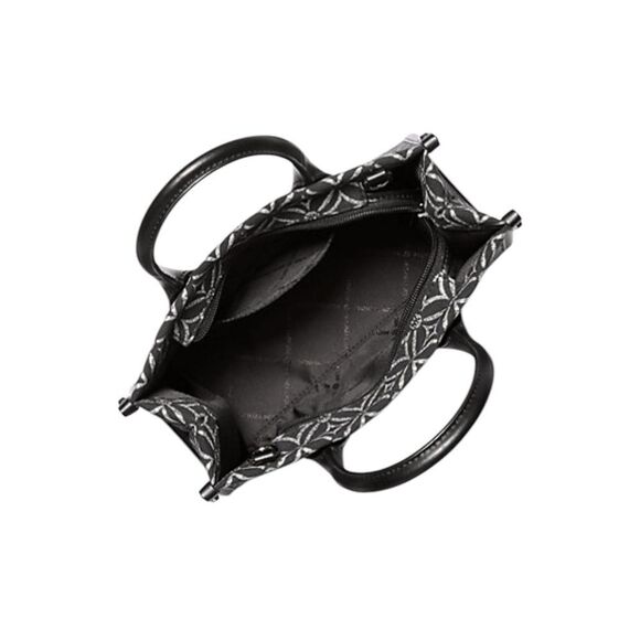 MICHAEL KORS MIRELLA CROSSBODY IN BLACK AND SILVER - Picture 2 of 3